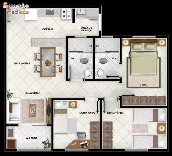 Apartamento em Jd. Santa Rosália, Sorocaba - Belissimo Apartamento Santa Rosália - Foto 7